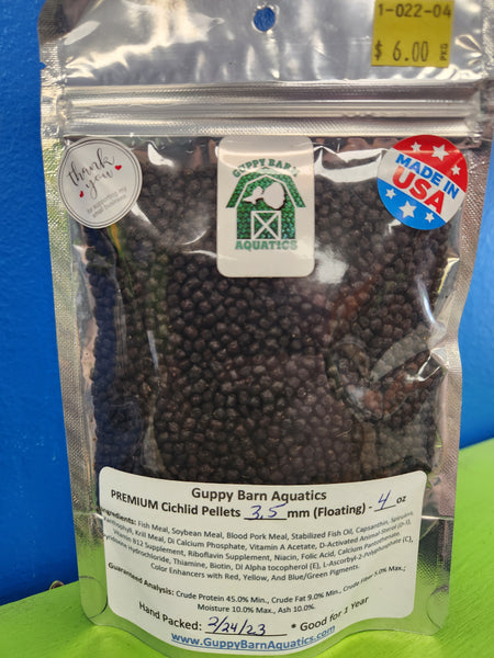 Alpha & Omega - PREMIUM Cichlid Pellets 3.5mm (Floating)