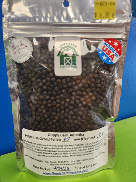 Alpha & Omega - PREMIUM Cichlid Pellets 4.5mm (Floating)