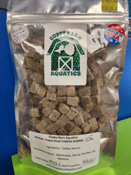 Alpha & Omega - DEVOUR Freeze Dried Tubifex Worms