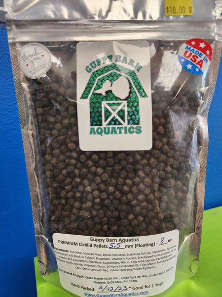 Alpha & Omega - PREMIUM Cichlid Pellets 5.5mm (Floating)