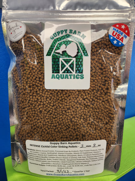 Alpha & Omega - INTENSE Cichlid Color Food (3.0 mm Sinking Pellet)