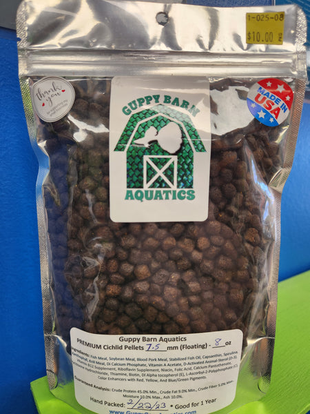 Alpha & Omega - PREMIUM Cichlid Pellets 7.5mm (Floating)