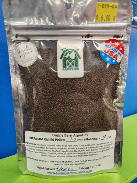 Alpha & Omega - PREMIUM Cichlid Pellets (1.0 mm Granule)