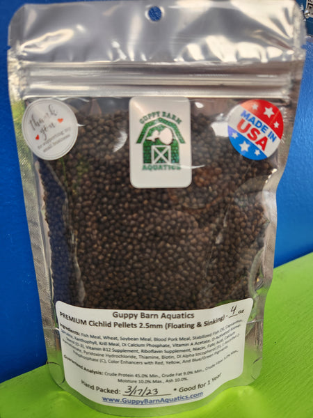 Alpha & Omega - PREMIUM Cichlid Pellets 2.5mm (Floating and Sinking)