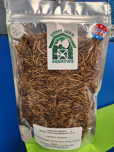 Alpha & Omega - DEVOUR Freeze Dried Mealworms (Whole)
