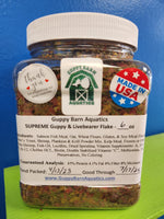Guppy Barn Aquatics - SUPREME Guppy & Livebearer Flake