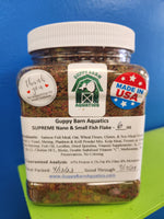 Guppy Barn Aquatics - SUPREME Nano and Small Fish Flake