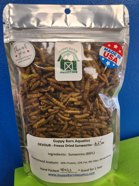 Alpha & Omega - DEVOUR Freeze Dried Sunworms (Whole)