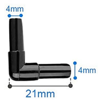 Airline "L's" Plastic Elbow Connecters